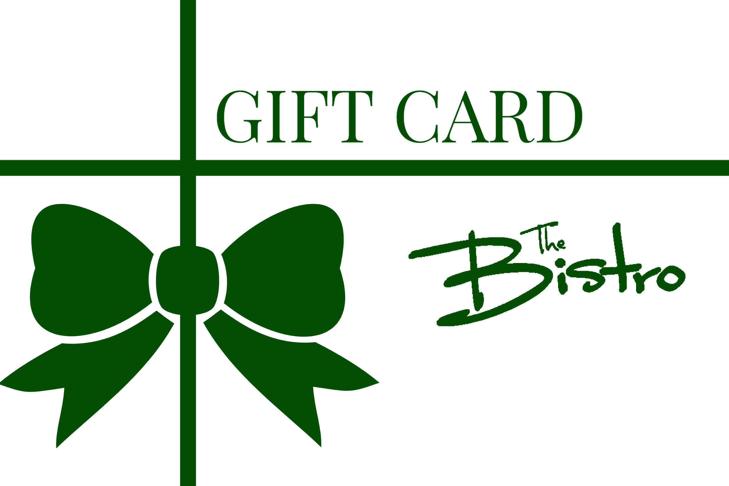 Bistro gift card