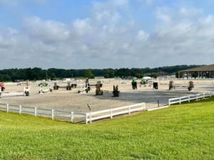 Fiber horse arena at the Grand Oaks Resort in Weirsdale, Florida