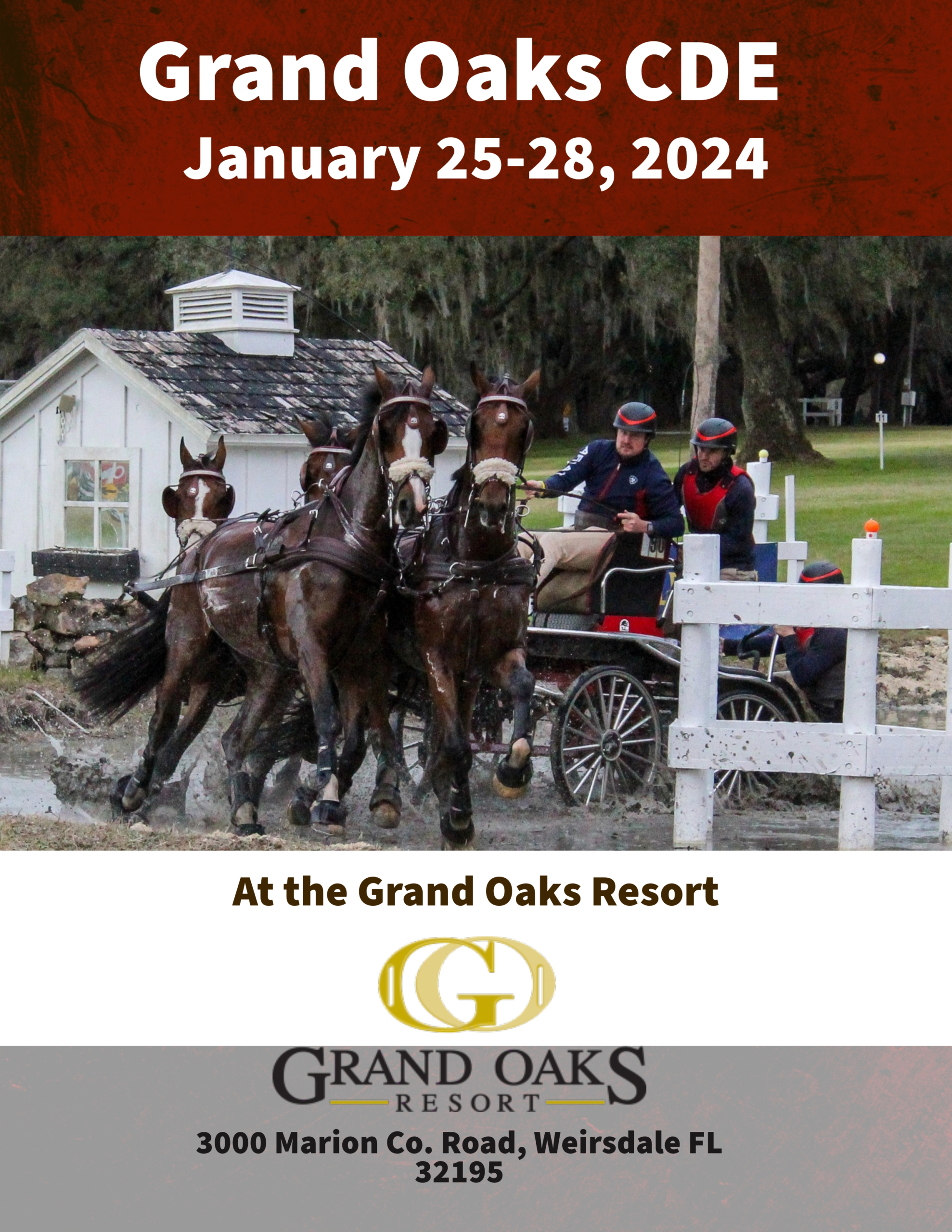 Grand Oaks CDE carriage driving competition