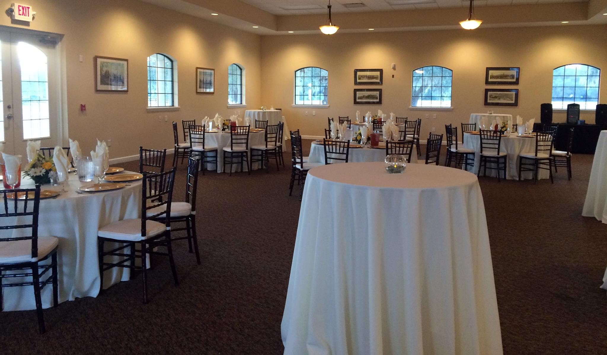 banquets in the Bridge room at the Grand Oaks Resort