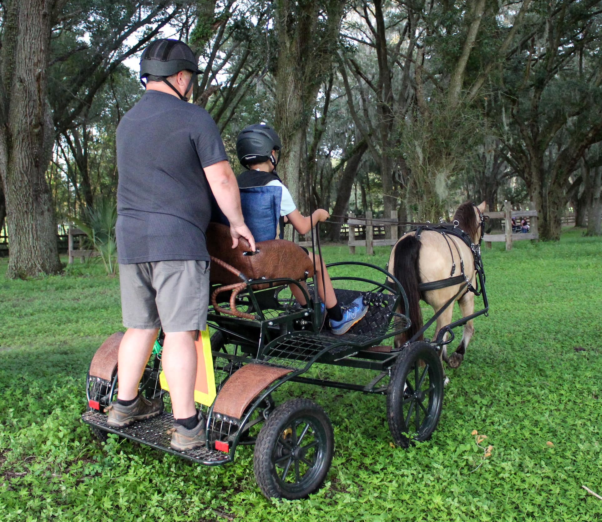 Junior carriage driver at the Grand Oaks Resort Summer Camp