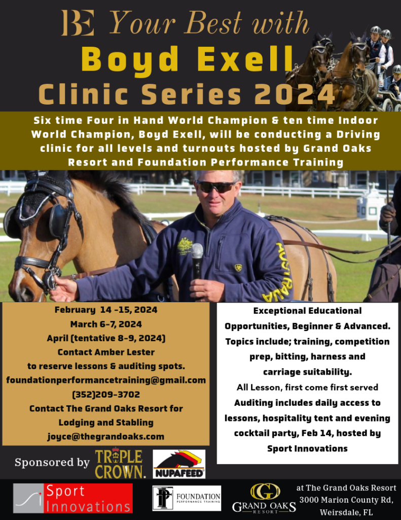 Boyd Exell carriage driving clinic