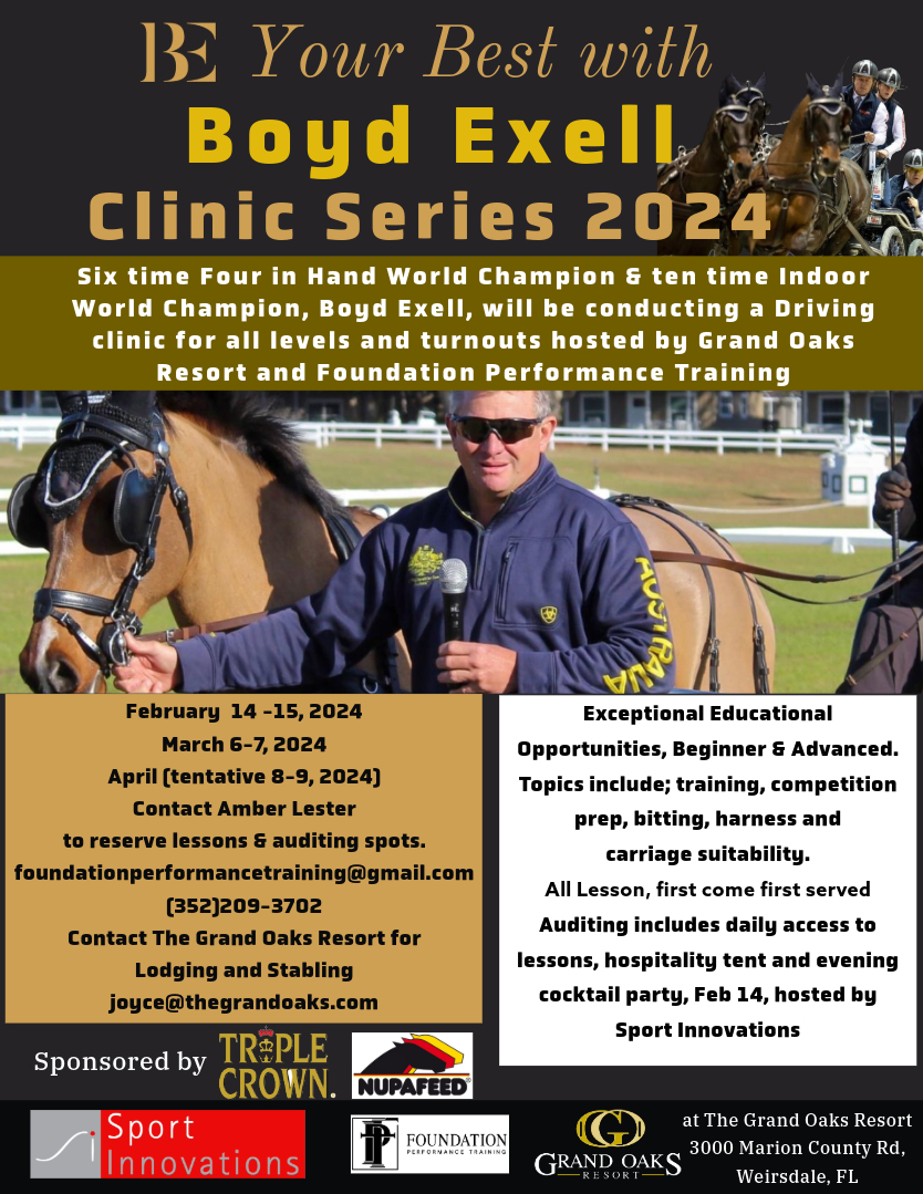 Boyd Exell carriage driving clinic