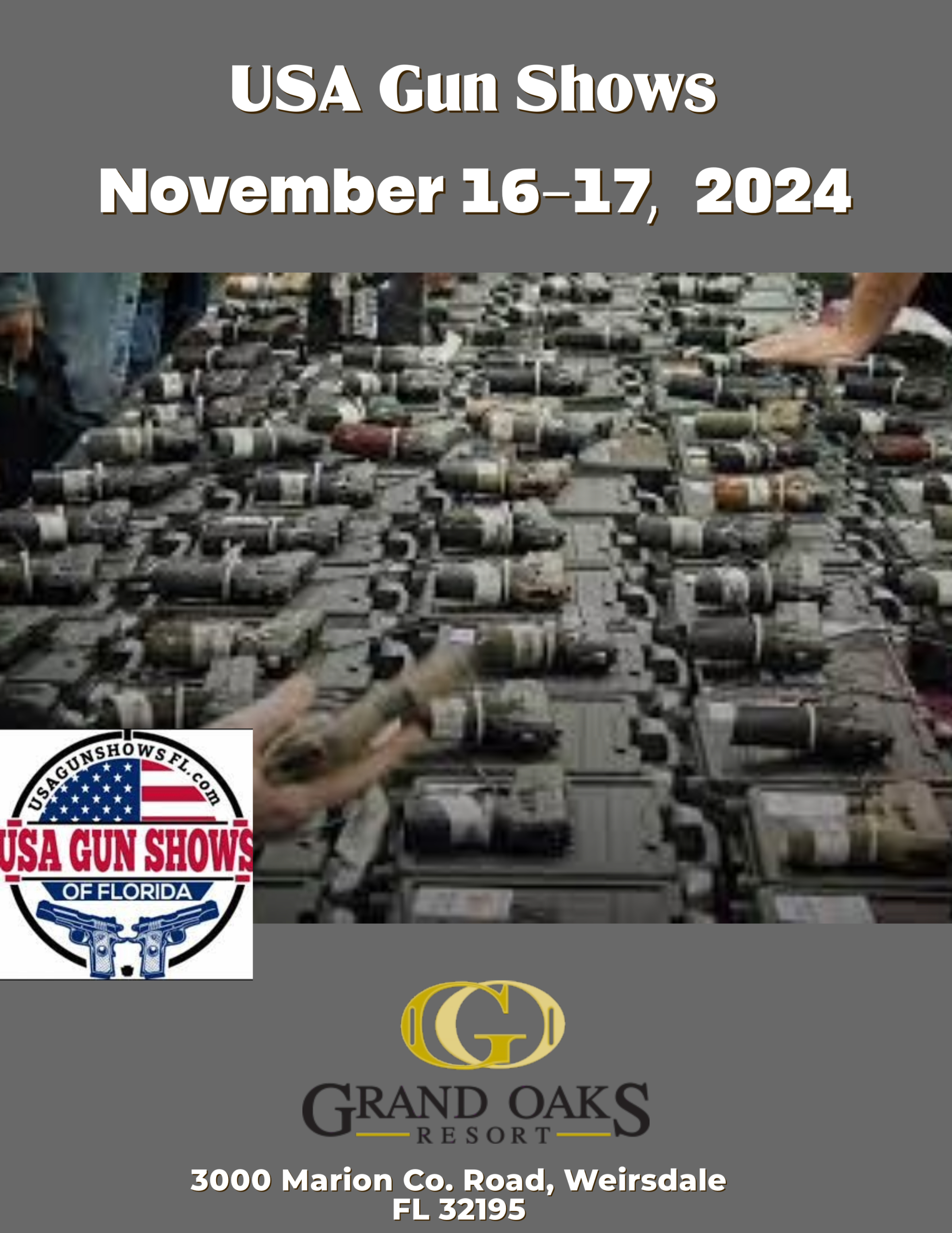 Gun Show at the Grand Oaks Resort in Weirsdale, Florida