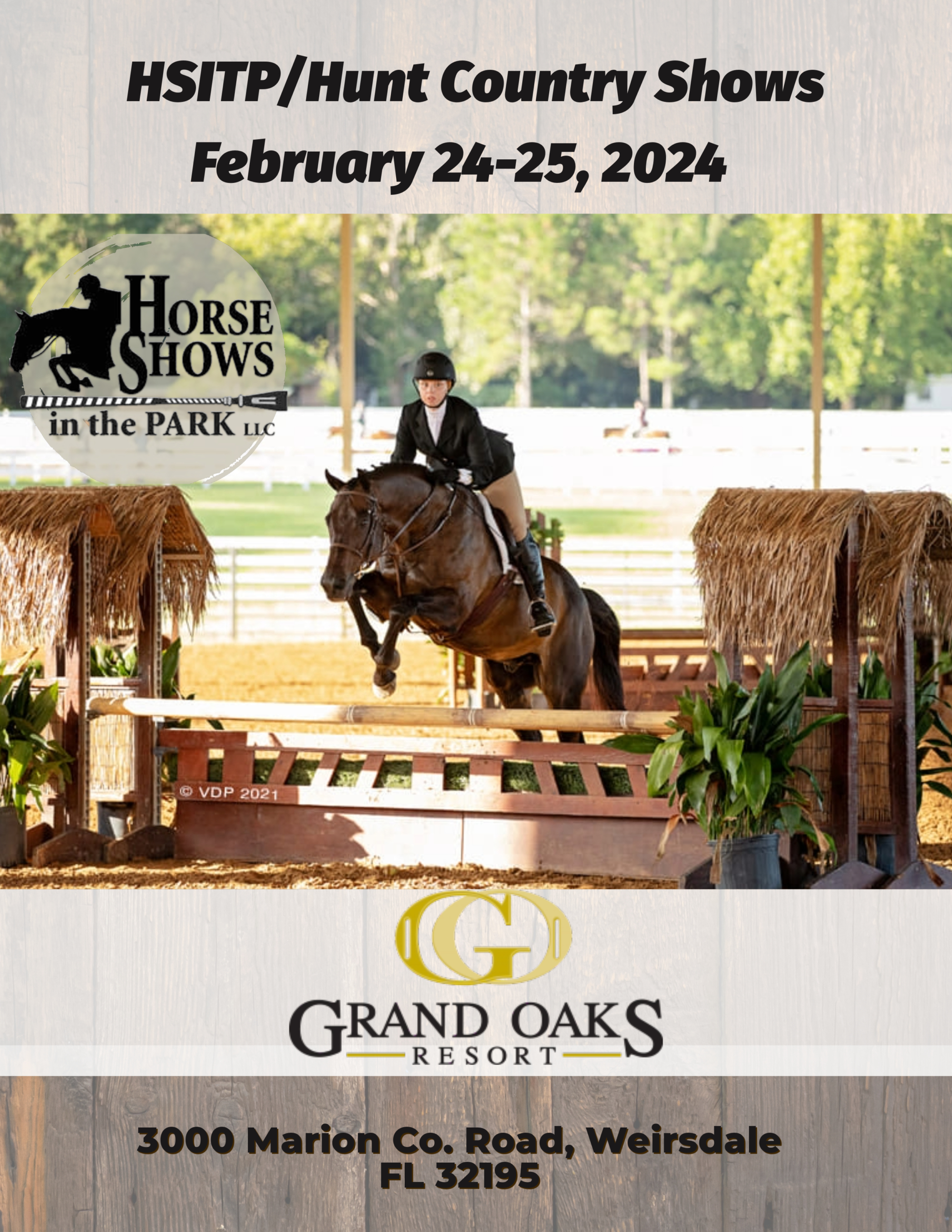 Hunter/Jumper horse show at the Grand Oaks Resort