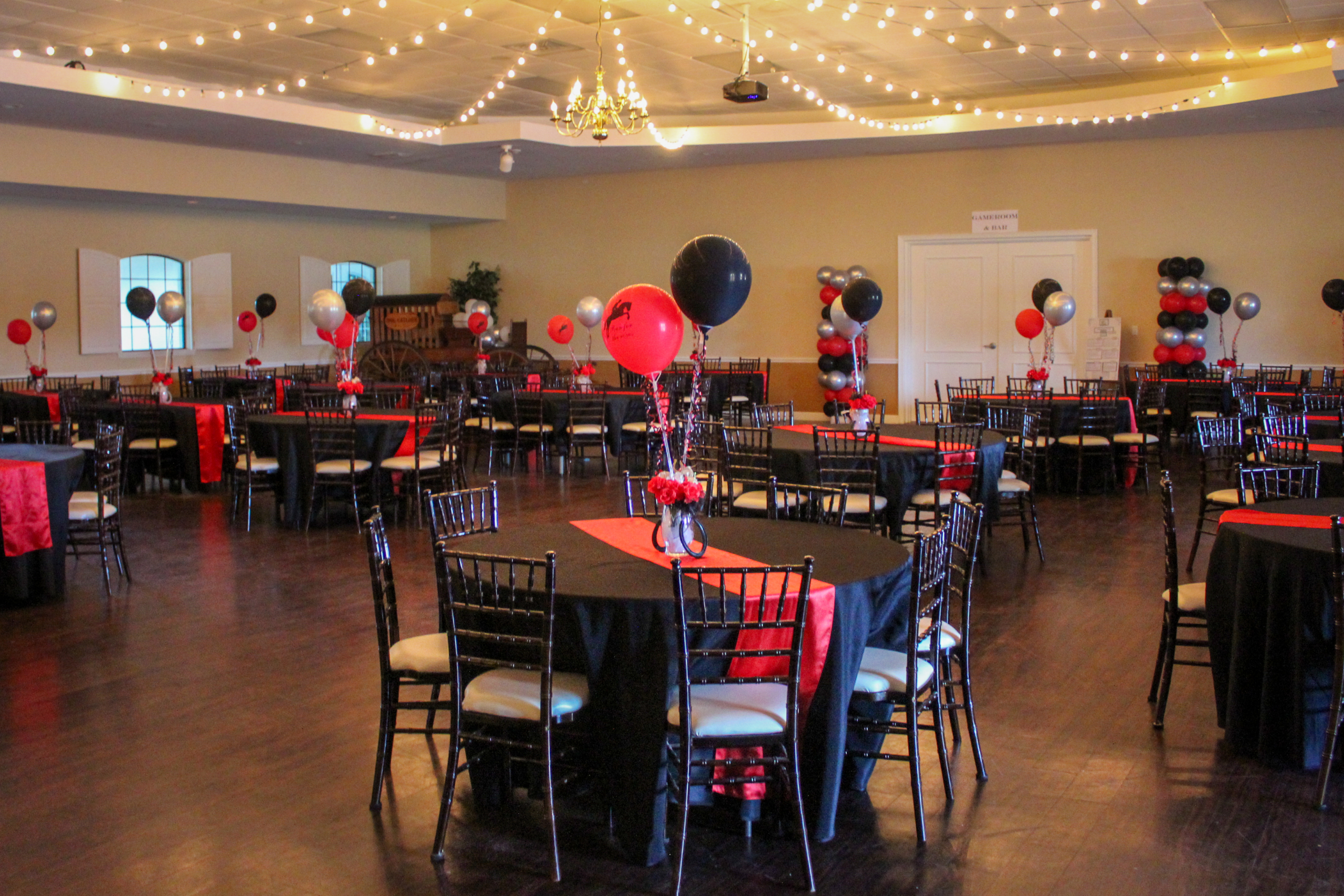 The Oak Room Banquet room at the Grand Oaks Resort