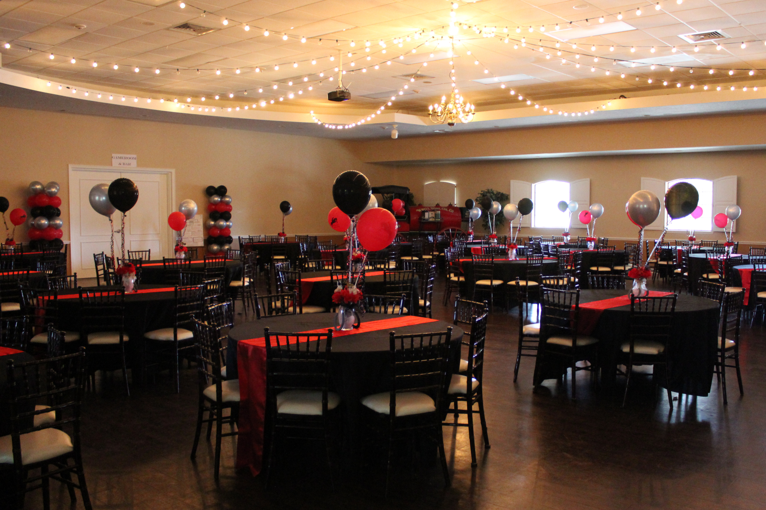The Oak Room Banquet room at the Grand Oaks Resort