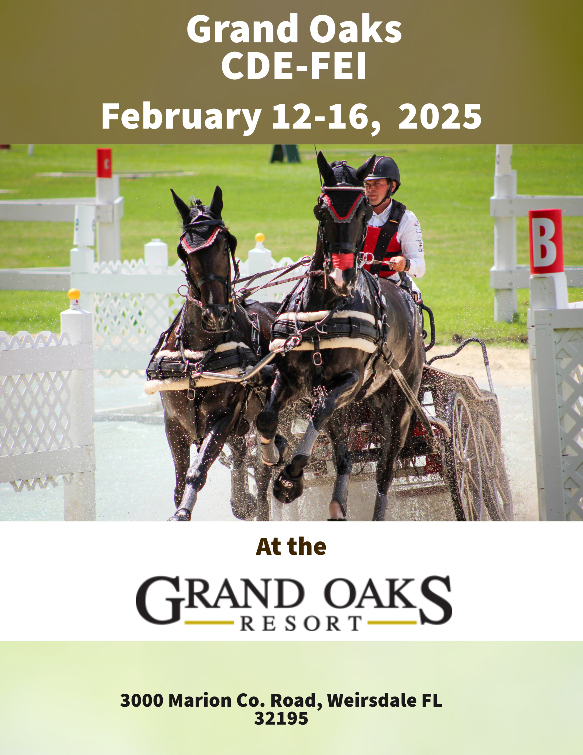 The Grand Oaks CDE-FEI, February 12-16, 2025