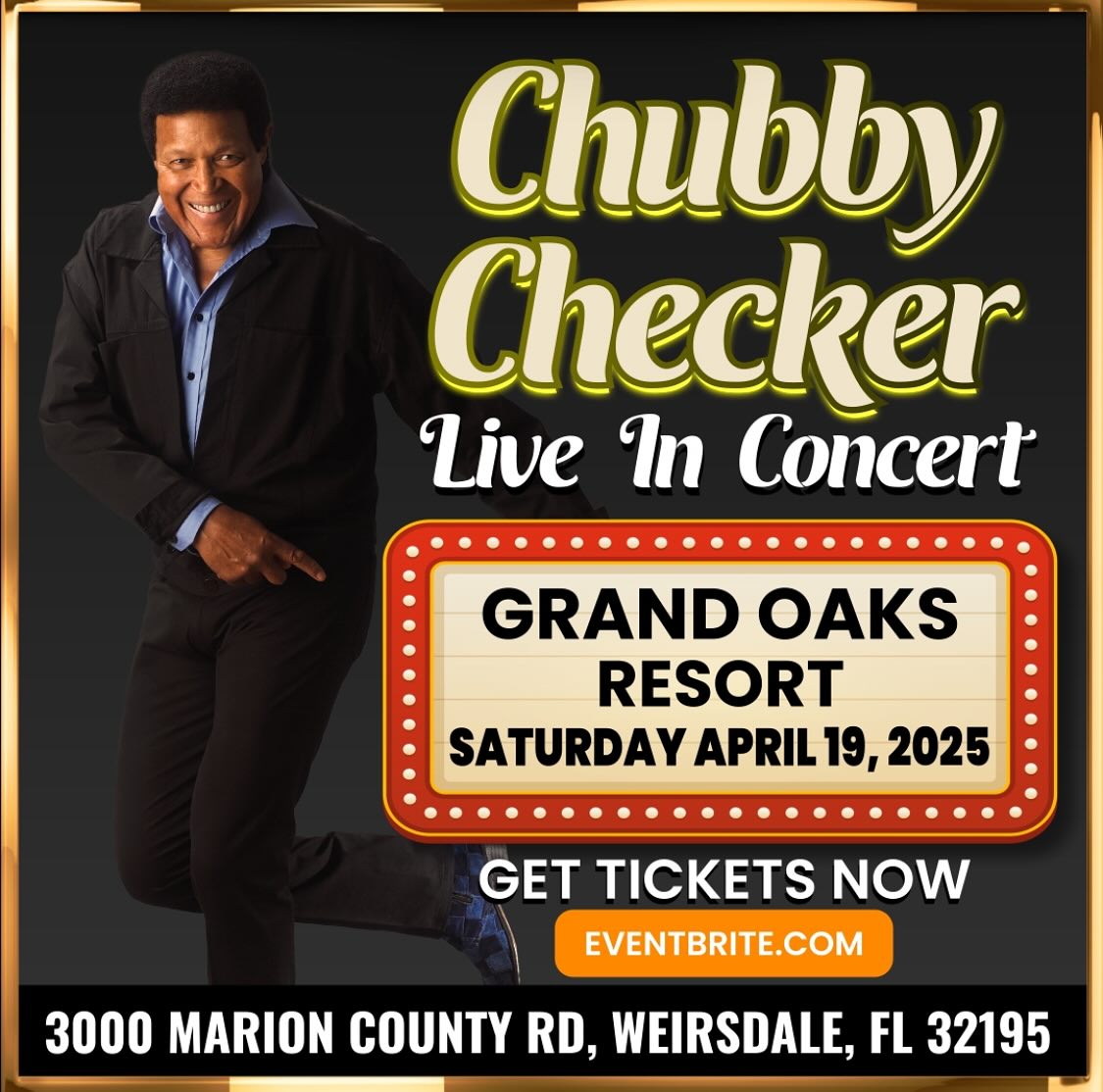 Chubby Checker Live at the Grand Oaks Resort