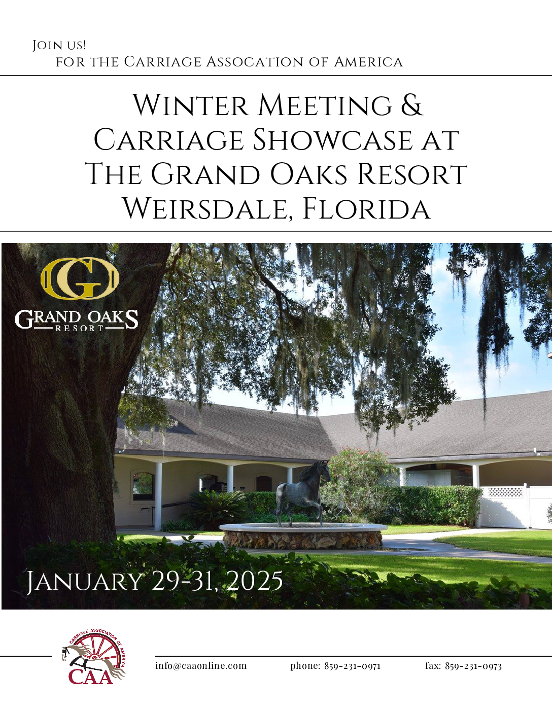 CAA Winter Meeting at the Grand Oaks Resort