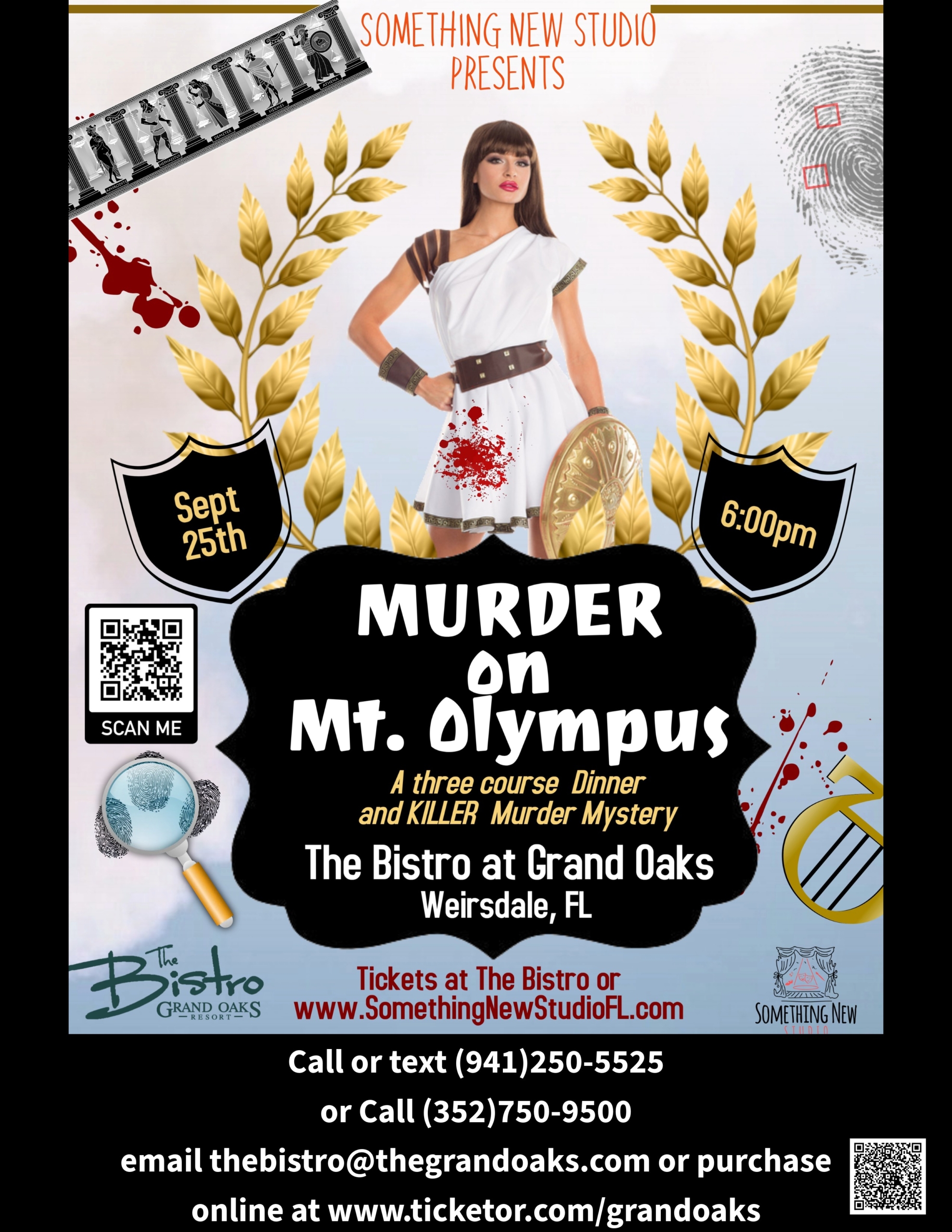 murder mystery dinner at the Bistro at Grand Oaks Resort