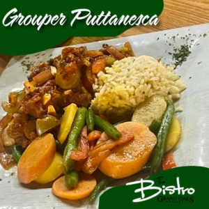 Grouper Puttanesca at The Bistro