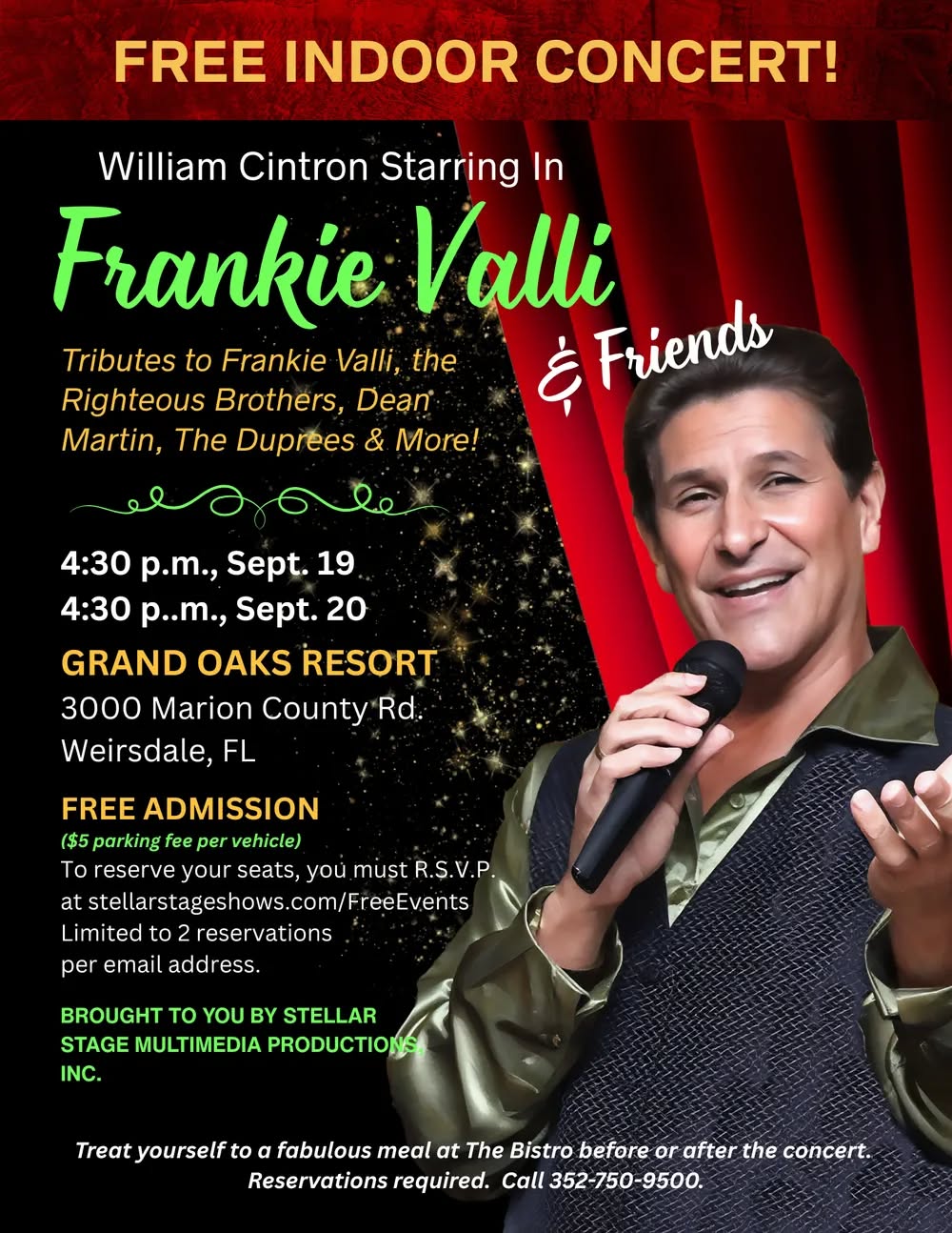 Tribute concert at Grand Oaks Resort in Weirsdale, FL