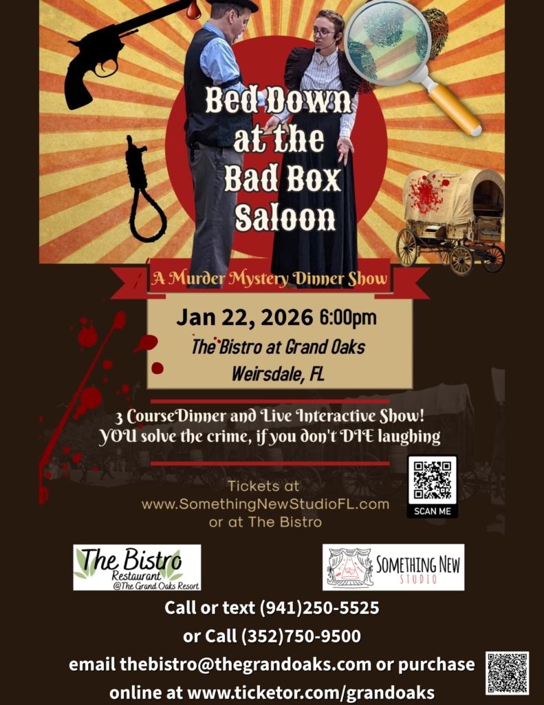 Murder Mystery dinner near The Villages, Florida