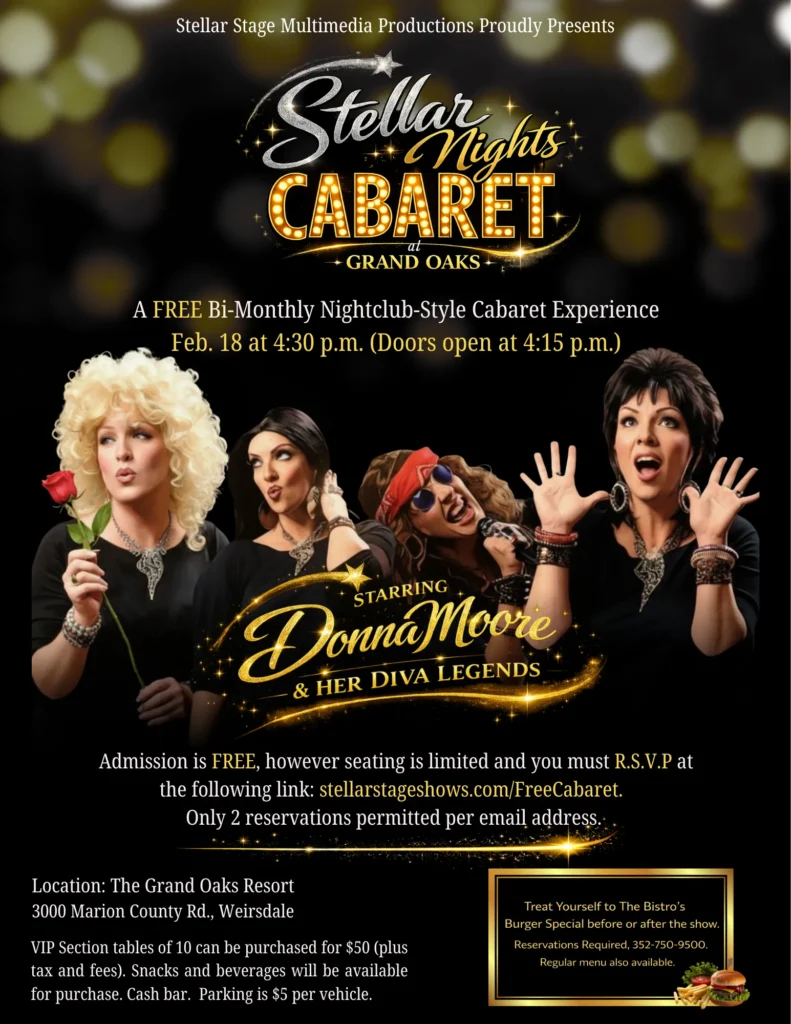 Free Cabaret at the Grand Oaks Resort