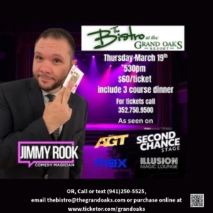 Jimmy Rook Comedian Magician at The Bistro