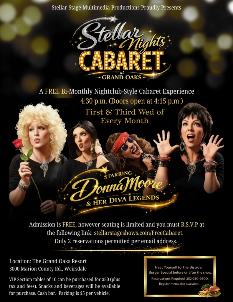 Cabaret free musical shows near The Villages