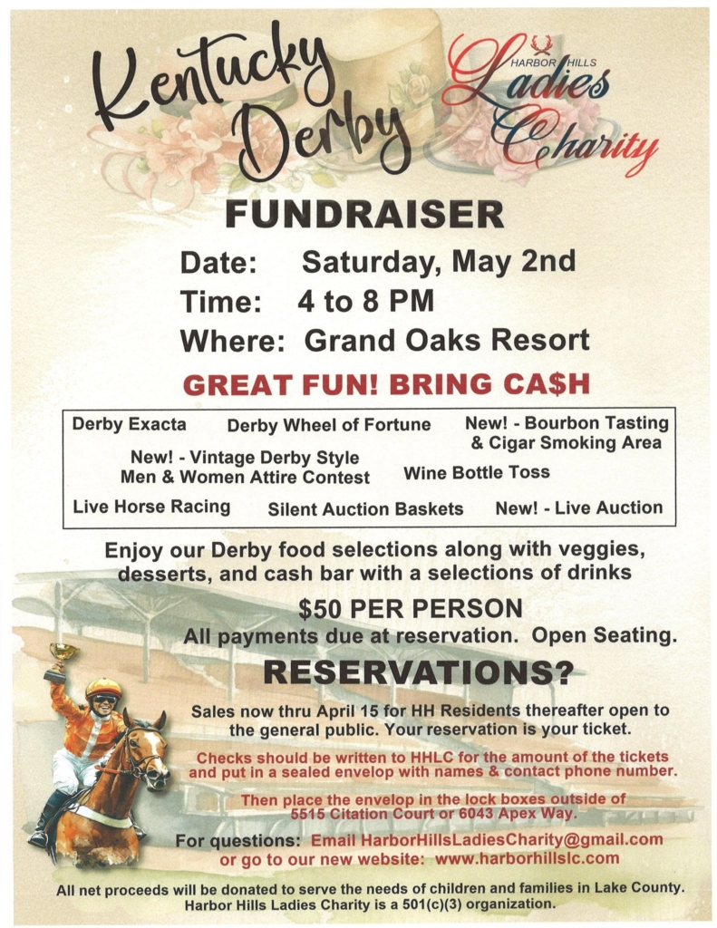 Kentucky Derby party in Weirsdale, Florida