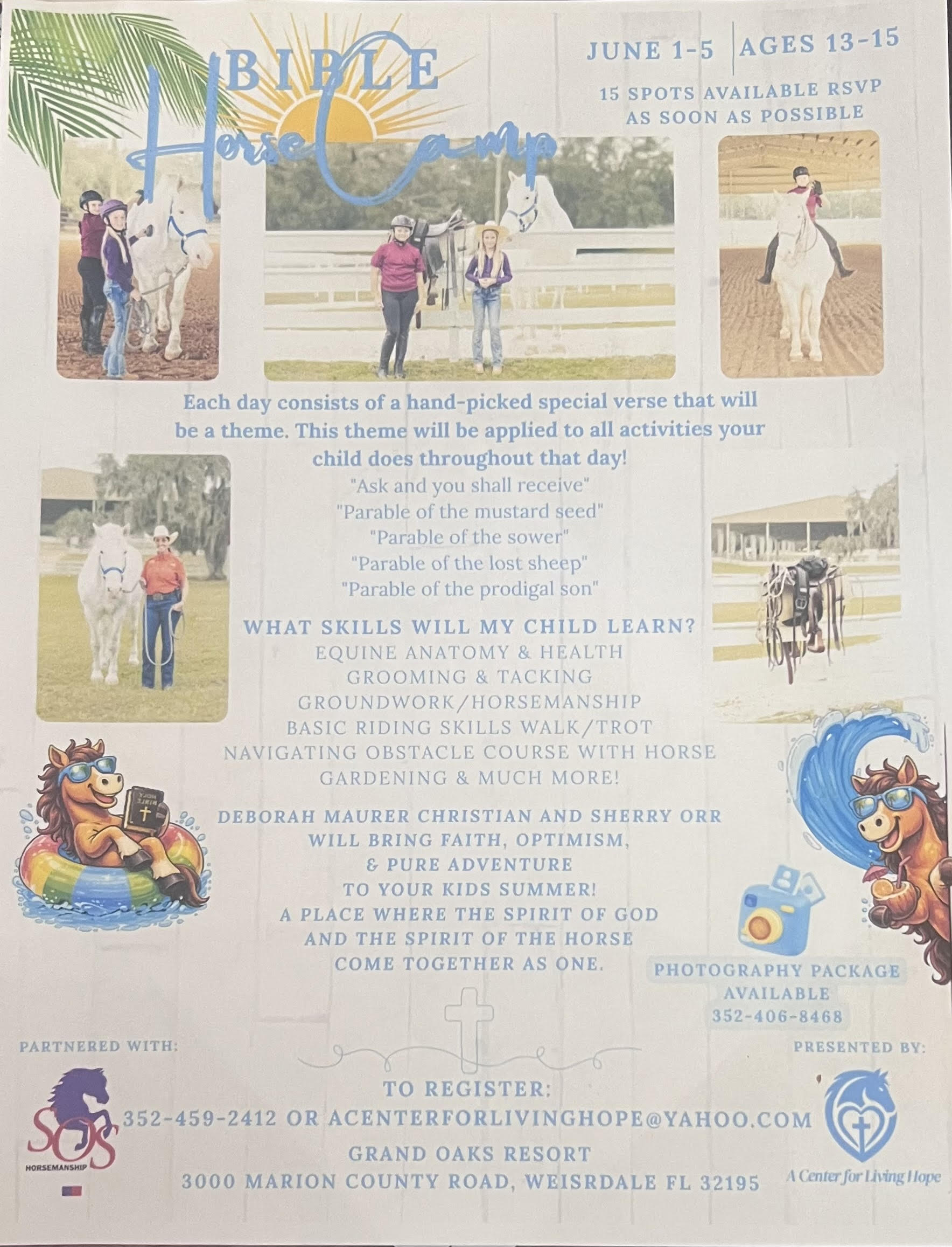 Bible horse camp in Weirsdale, Florida