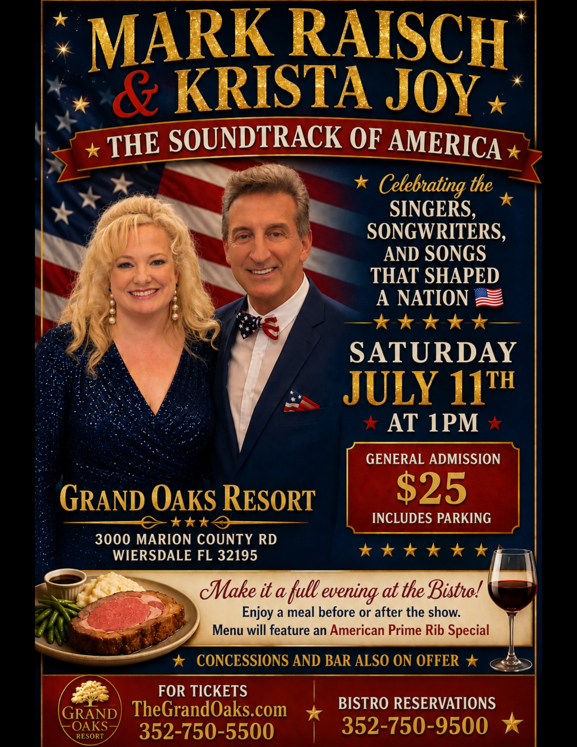 Music concert at the Grand Oaks Resort