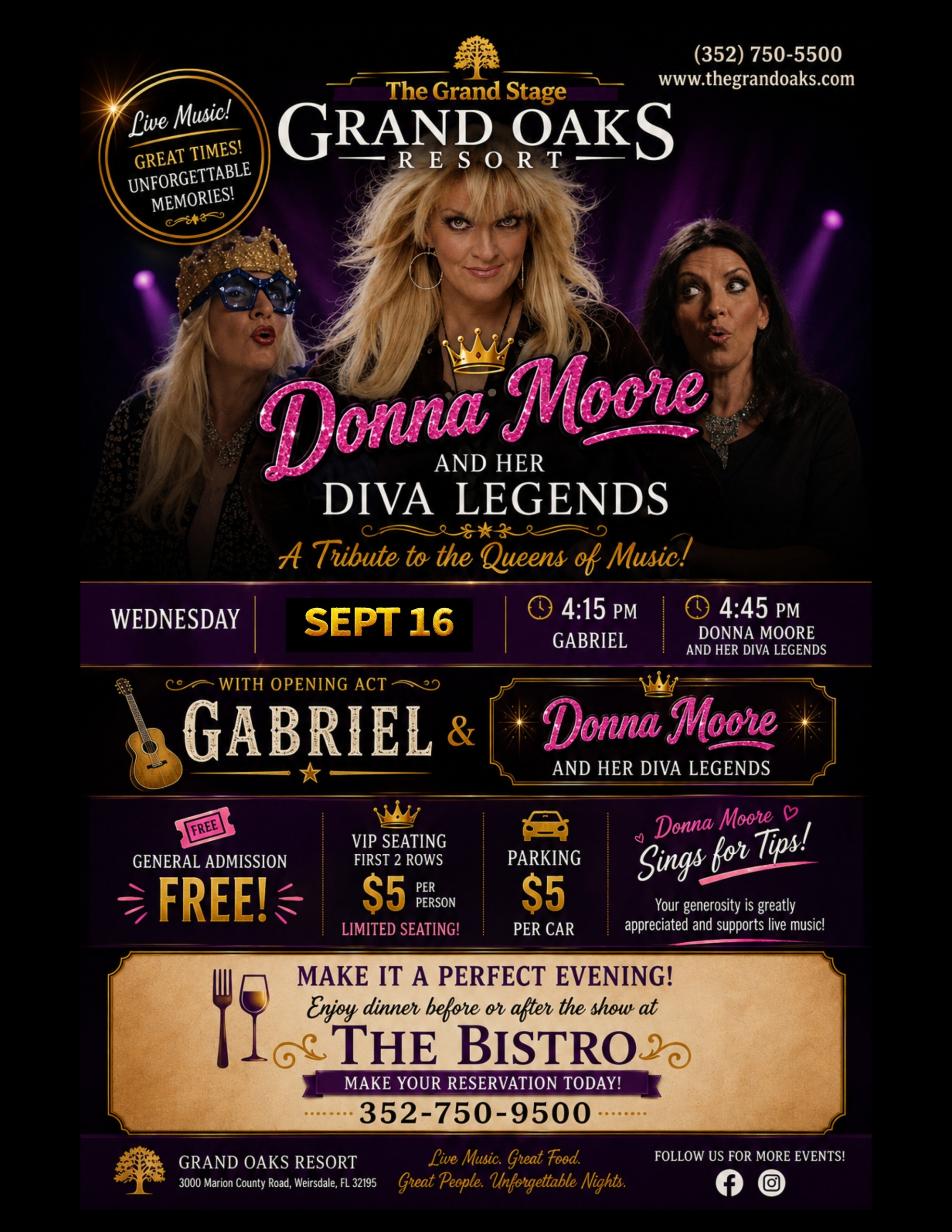 Free concerts near The Villages