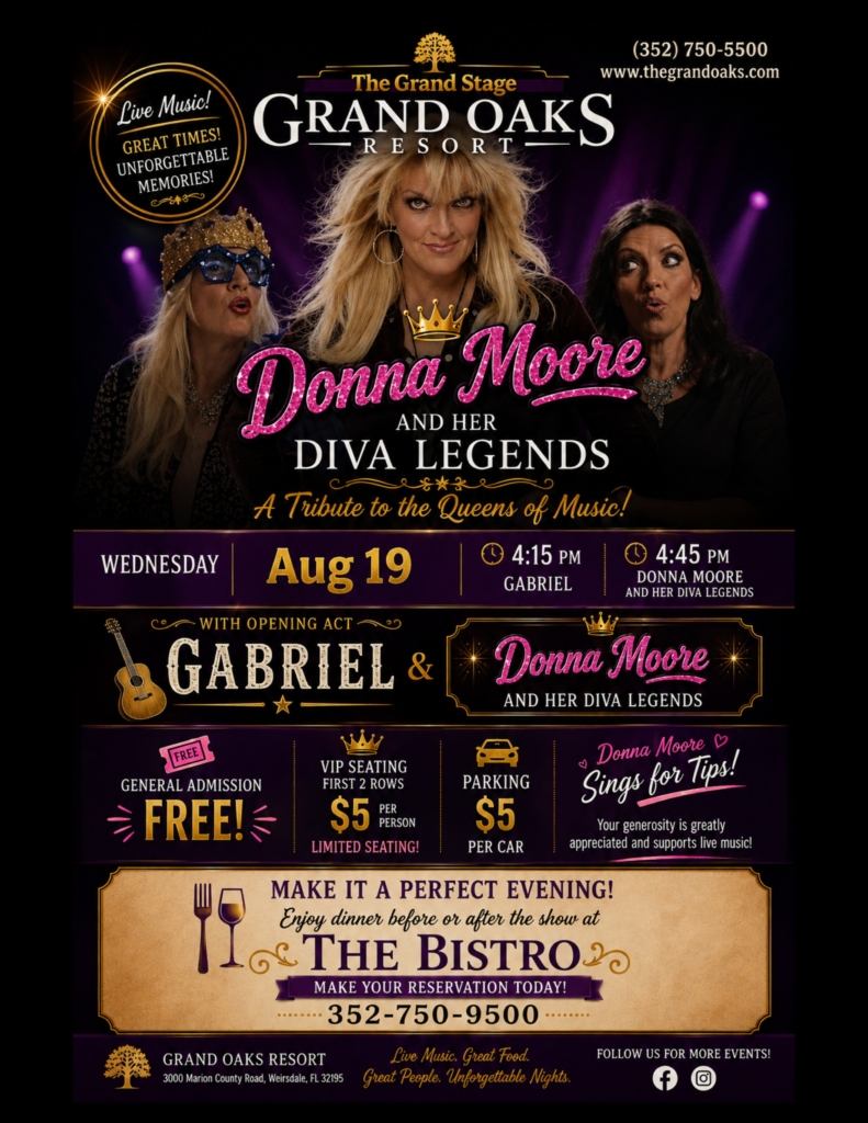 Free music concert near The Villages, Florida