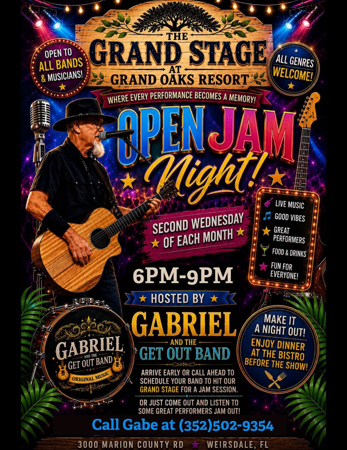 Open Jam Night in Weirsdale, Florida