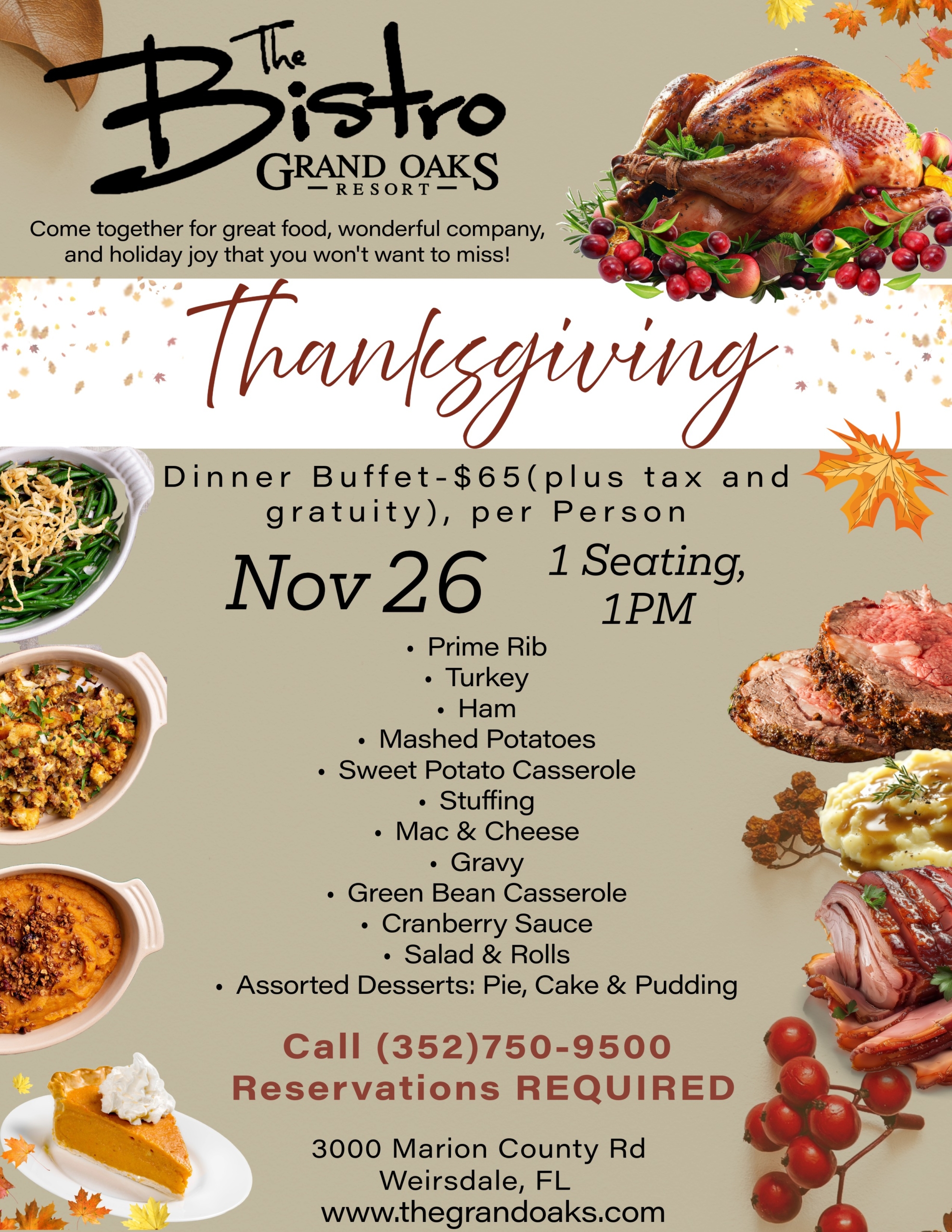 Thanksgiving at The bistro